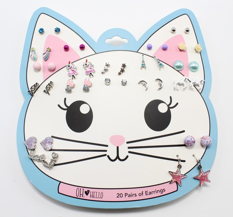 50 Sets of 20 Pair Earrings on a Card $900 Retail Value