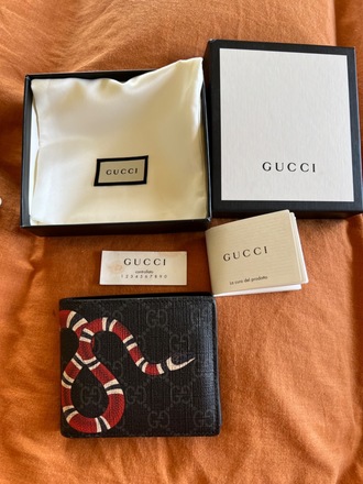 Kingsnake print gg supreme wallet online