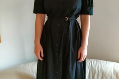 Selling: Black cotton button up full dress