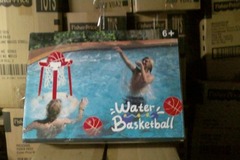 Buy Now: 4 pc. Lot f Floating Pool Basketball Hoop Game Set $59.00