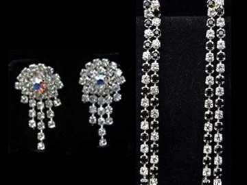 Liquidation/Wholesale Lot: 50 pairs-Assorted Swarovski Rhinestone Earrings--$1.99 pr