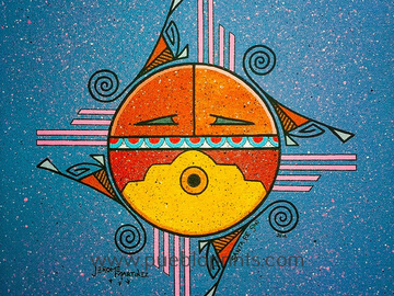 Selling: Santa Fe Sun Blue - 8x10 Signed and Matted - FREE SHIPPING