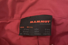 Selling with online payment: MAMMUT red hard shell ski pants (36L)