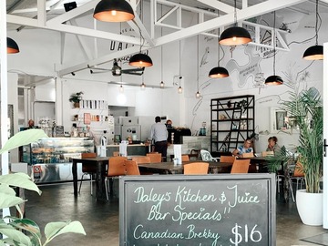 Free | Book a table: Make your working day delightful in Daleys Kitchen & Juice Bar
