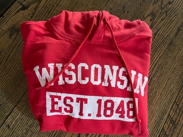 Selling A Singular Item: Wisconsin hoodie 