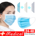 Liquidation/Wholesale Lot: 500pcs Disposable Medical Grade Face Mask USA Shipping 