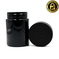 Contact for pricing: 6oz Black PET Jar with CR Lid & PE Liner - 456 Count