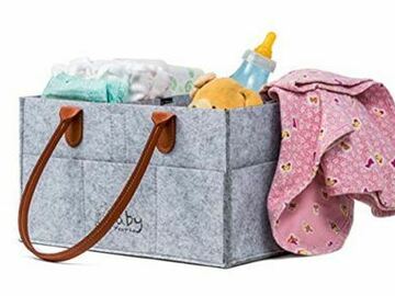 Selling with online payment: Brand New Gray Diaper Caddy
