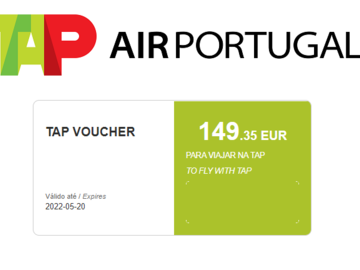 Vente: E-voucher TAP Portugal (149,35€)