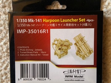 Selling with online payment: 1/350 INFINI MODEL MK-141 HARPOON LAUNCHER SET