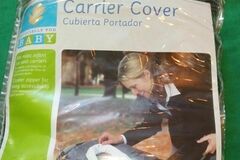 Selling with online payment: Carrier Cover - Fits most Car Seat Carriers  / Brown & White