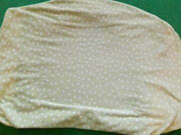 Selling with online payment: Lime Green With White Polka Dots Baby Changing Table Cover