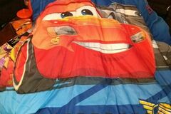 Selling with online payment: Cars Lightning McQueen Toddler Reversible Bedspread with Pillow