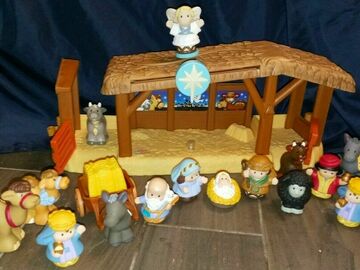 Selling with online payment: Fisher price little people nativity set W2869 SOUNDS, MUSIC, LIGH