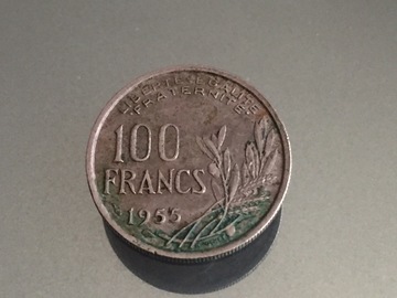 Troc: Pièce de monnaie ancienne de 100 francs  - année 1955