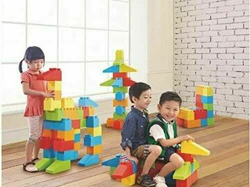 Selling with online payment: MassBricks Jumbo Plastic Building Block-86 Pieces Giant Toddler B