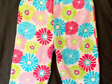 Selling with online payment: Kelly’s Kids 10 12 Capris Knit Pants Cropped Kellys Pink Aqua Gre