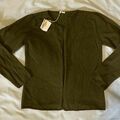 Selling with online payment: NWT $116 Ketiketa Size 12 Cardigan Minimal Sweater Wool Girl Moss