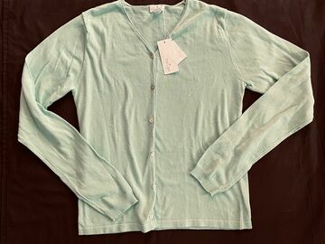 Selling with online payment: NWT $78 Neige L 12 14 Girl Mint Green Easter Cardigan Sweater Cla