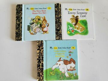 Selling with online payment: Little Little Golden Books 3x3 in books Lot of 3 Mini Books 17 20
