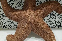 Selling with online payment: Woven Wicker Rattan Tropical Starfish Wall Decor Display Beach Va