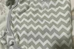 Selling with online payment: SwaddleMe Original Swaddle Sm/Med gray stars zig zag Lot of 2