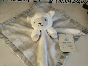 Selling with online payment: New w/ Tag - Cloud Island Plush Lamb Security Blanket Lovey White