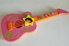 Selling with online payment: 2009 Mattel Dora the Explorer Electronic Bilingual Toy Guitar - W