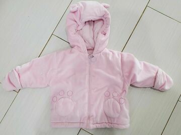 Selling with online payment: Carters Ski Winter Jacket Pink Bear Paw Snow Girl 6/9 m Infant Co