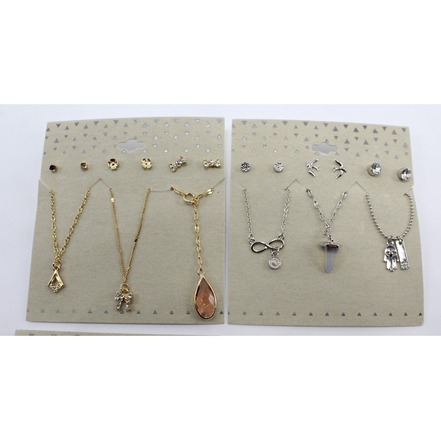 Dozen Trio Necklace & Earrings Sets (36 Sets Total) $312 Value