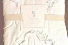 Selling with online payment: $139 Pottery Barn Kids Fashionista duvet cover princess white ruf