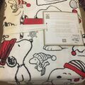 Selling with online payment: $149 Peanuts Snoopy TWIN Pottery Barn kids DUVET COVER Holiday Ch