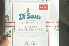 Selling with online payment: Pottery barn Dr Seuss Toddler SHEET baby crib Holiday Gift school