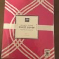 Selling with online payment: $69 Pottery Barn twin duvet bright pink dorm college room bed cov