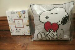 Selling with online payment: Pottery Barn Peanuts Snoopy TWIN SHEET SET + Pillow VALENTINE ORG