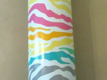 Selling with online payment: Pottery barn Teen WATER BOTTLE LARGE Rainbow ZEBRA 17oz school gi