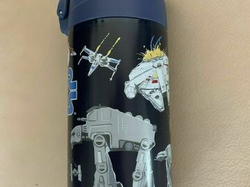Selling with online payment: Pottery barn STAR WARS WATER BOTTLE Chewbacca Lunch pack school r