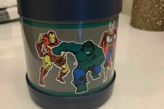 Selling with online payment: Pottery Barn Avenger LUNCH Thermos superhero Marvel school boy Th