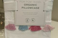 Selling with online payment: Pottery Barn Tassle Rainbow pillow case cover pink purple blue gr