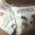 Selling with online payment: Pottery Barn kid PILLOW 12x20 + SHEET SET Twin Snoopy Peanuts HOL