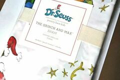 Selling with online payment: Pottery Barn GRINCH MAX Christmas Dr Seuss PILLOW SHAM cover holi