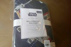 Selling with online payment: Pottery barn Star Wars bed pillow cover Sham Millennium falcon su