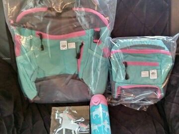 Selling with online payment: Pottery Barn School SET Large Backpack + Lunch bag + water bottle