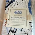 Selling with online payment: Pottery Barn ORGANIC star wars PILLOW CASE MILLENNIUM FALCON boy 