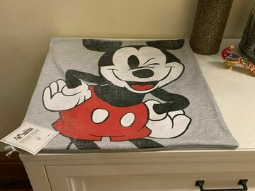 Selling with online payment: Pottery Barn MICKEY MOUSE pillow cover Disney wink vintage sham h