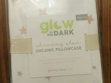 Selling with online payment: pottery barn GLOW IN THE DARK SHINING STAR ORGANIC pillow case Co
