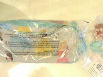 Selling with online payment: Pottery Barn SET DISNEY Princess PENCIL CASE + Ariel Mermaid ice 