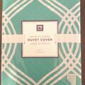 Selling with online payment: $69 Pottery Barn twin DUVET Cover pool blue dorm college bed room