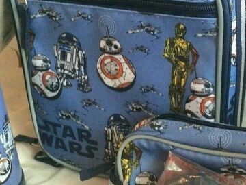 Selling with online payment: Pottery Barn SET STAR WARS Droid LUNCH box + ICE bag r2d2 jedi sc