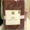 Selling with online payment: Pottery barn Finley Pillow Sham EURO cover red Holiday ski lodge 